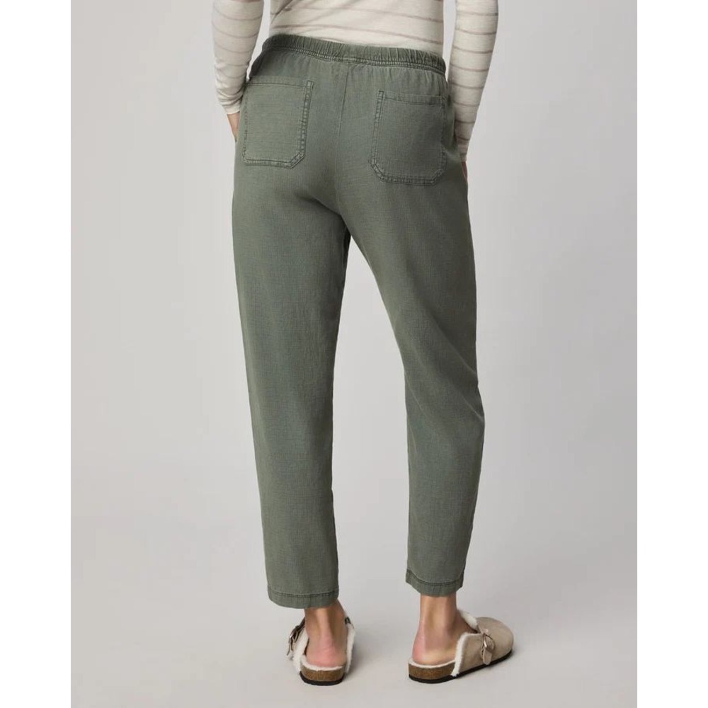 Splendid Angie Crop Wide Leg Pants Olive Green Linen Blend Elastic  L Stitch Fix - Picture 2 of 6